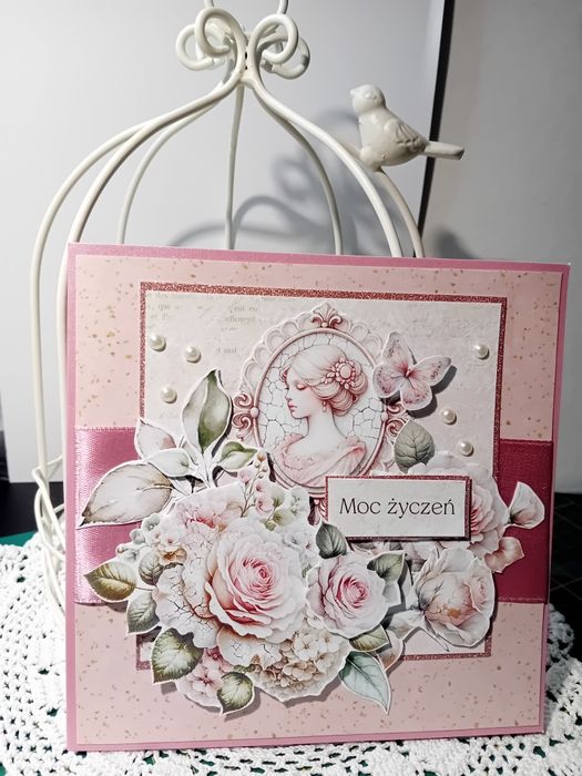 Kartka okolicznościowa, ręcznie robiona