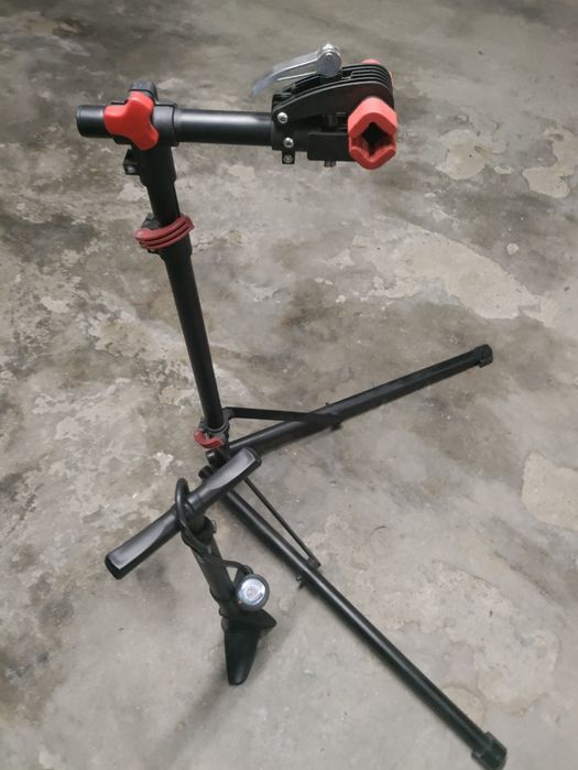 Suporte de reparação manutenção bicicleta + bomba de encher