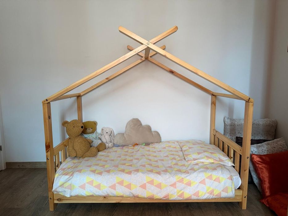 Cama Montessori e colchão 140x70