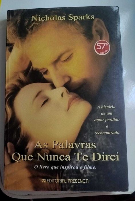 Livro "As palavras que nunca te direi" - Nicholas Sparks