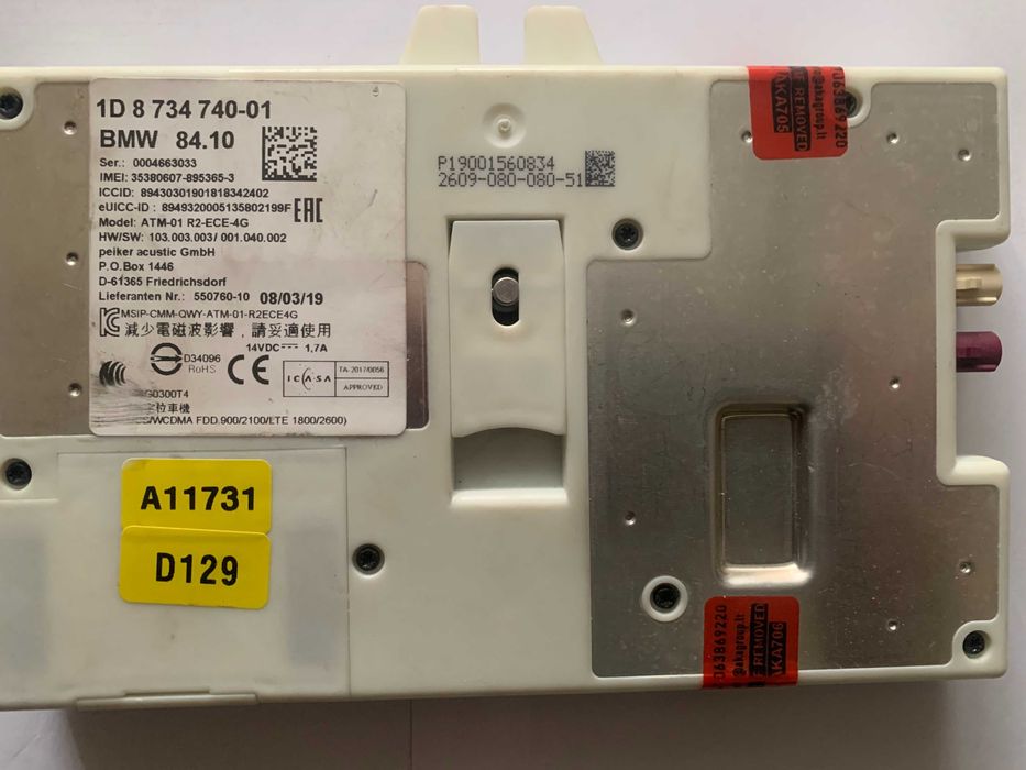 MÓDULO Controle  Telemático  BLUETTOTH BMW