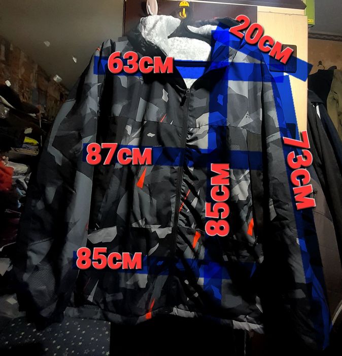 Ого-го какой размерчик новая утепленная мужская куртка весна-осень 6XL