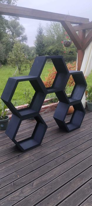 stojak na drewno handmade stalowy
