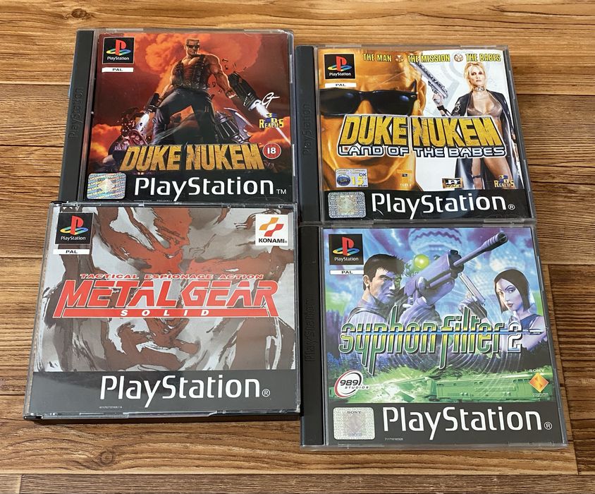 Sony PS1: Silent Hill, Diablo, Twisted Metal, Metal Gear Solid, Doom.