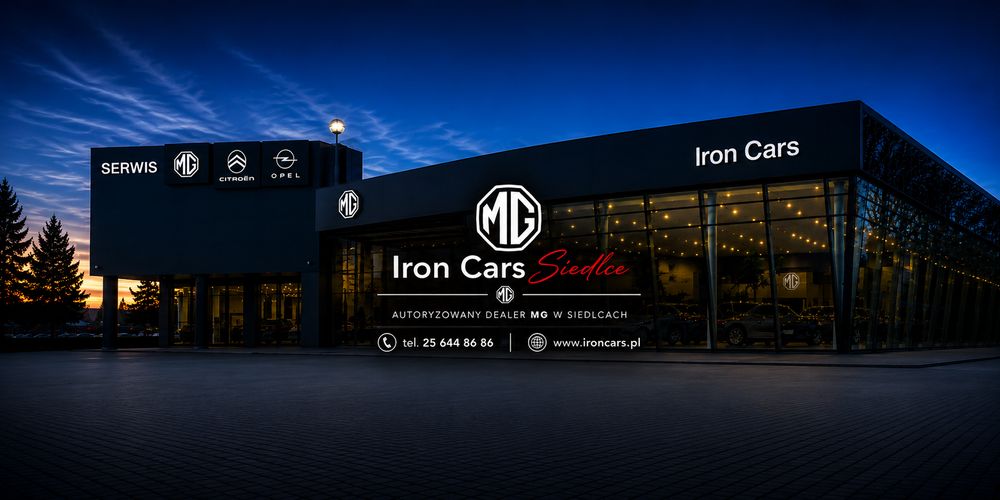 MG Iron Cars Siedlce top banner