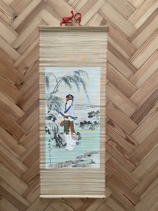 Pintura chinesa em rolo de bambu (Bamboo scroll painting)
