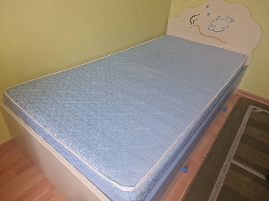 Łóżko Meblik + materac 90x180