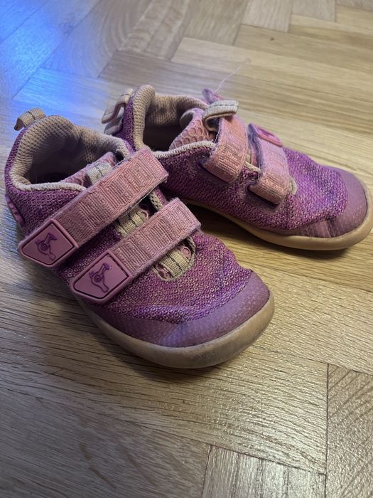 Różowe materiałowe adidaski barefoot, Affen Zahn, 25