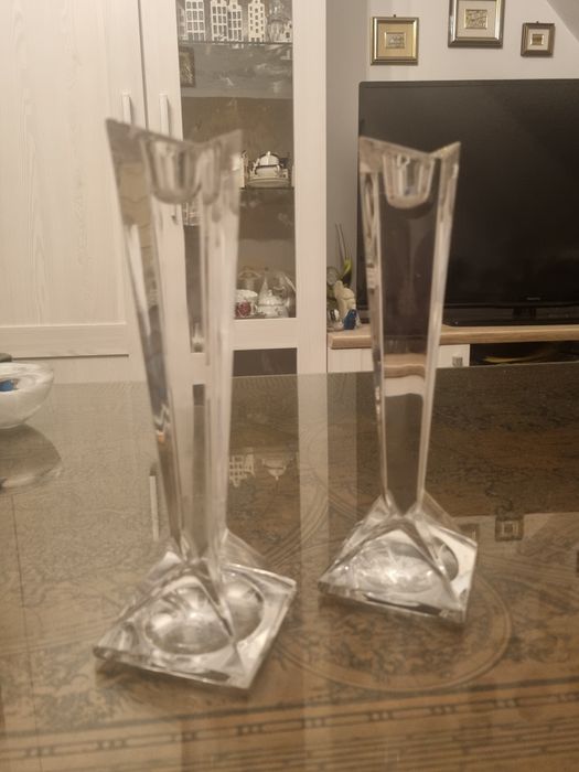 Świeczniki kryształowe - Rosenthal/Niemcy