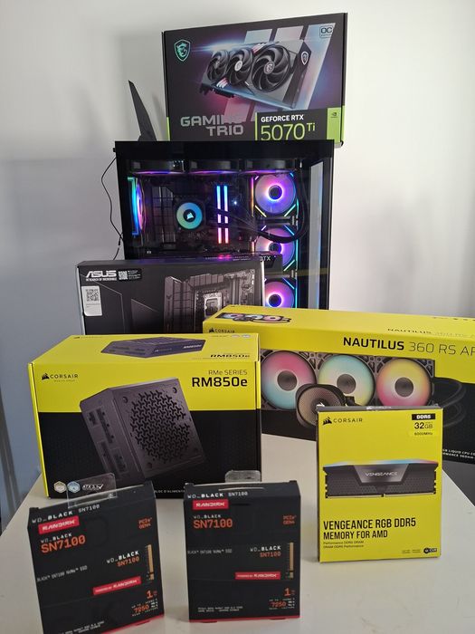 PC Gaming Extremamente Potente | RTX 5070 Ti + i9-14900K | Como Novo