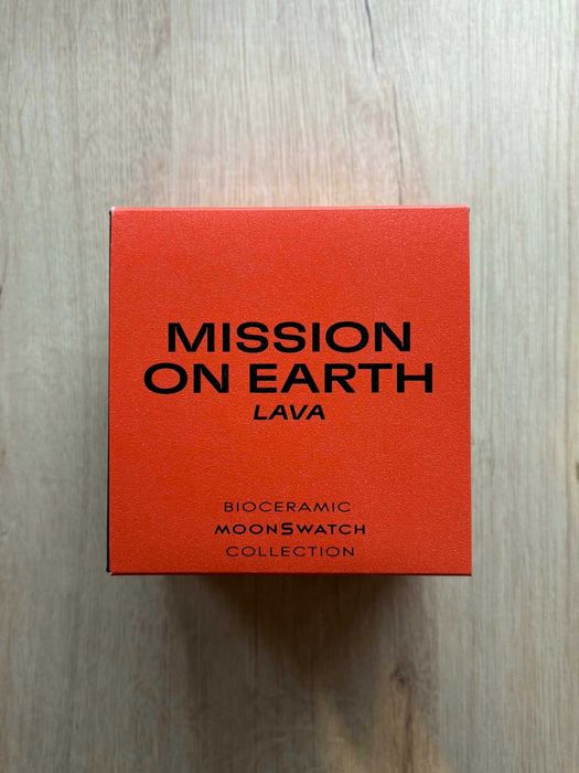 Omega Swatch Bioceramic Moonswatch Mission On Earth Lava Nowy
