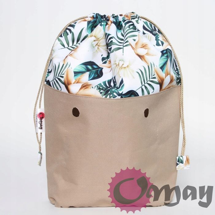 organizer OBAG MINI worek storczyki cudne komin 2 kieszenie OMAY.PL