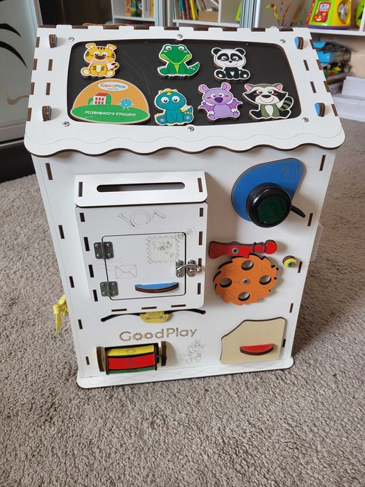 Бізікуб/Бізіборд GoodPlay 35х35х50 великий будинок