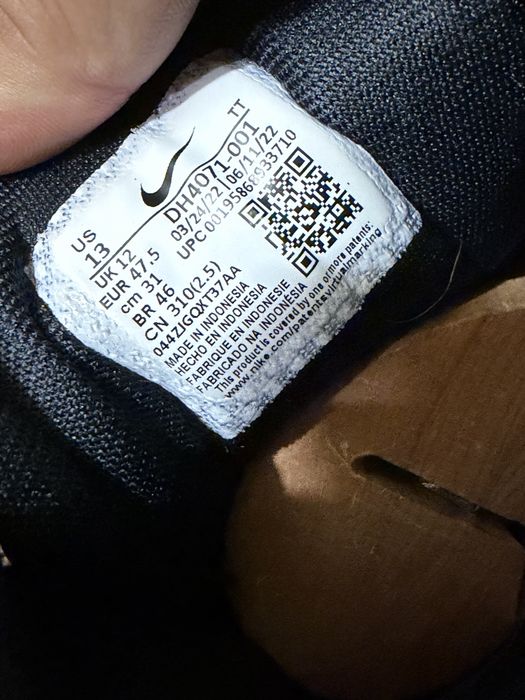Кросівки Nike Air Zoom Pegasus 39 Black 47,5(31см)