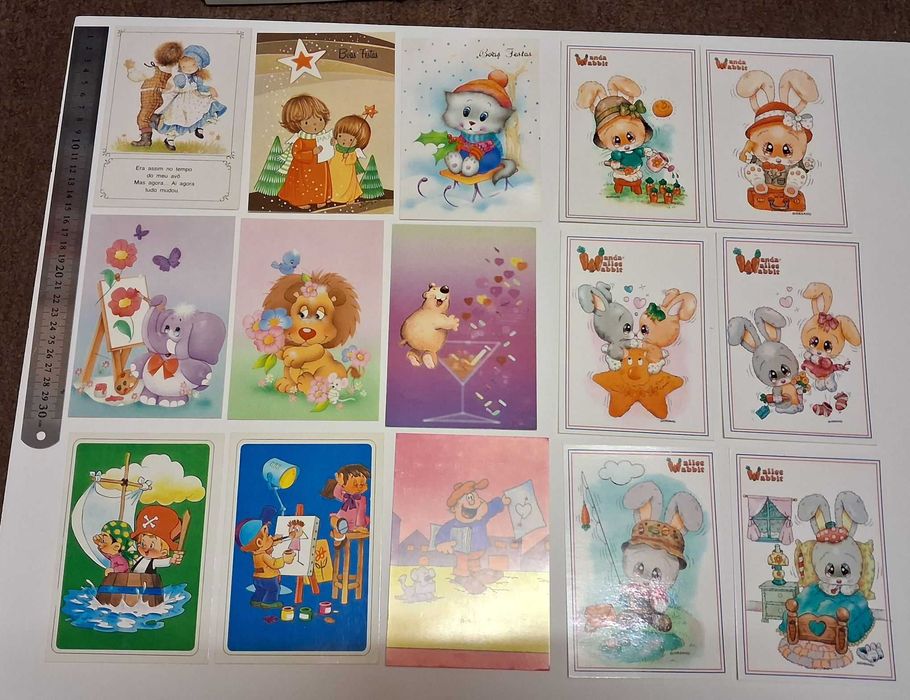 Postais ilustrados anos 80