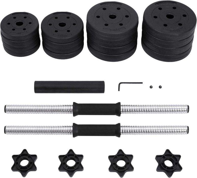 Zestaw hantli 8x2,5kg , 4x1,25kg , 4x1kg