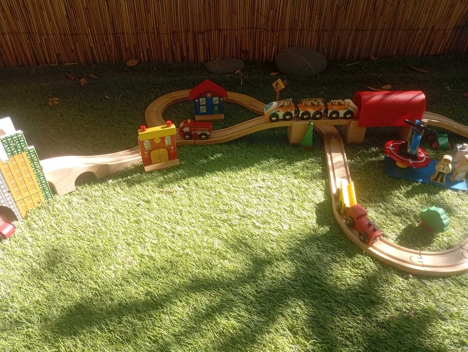 Pista de madeira