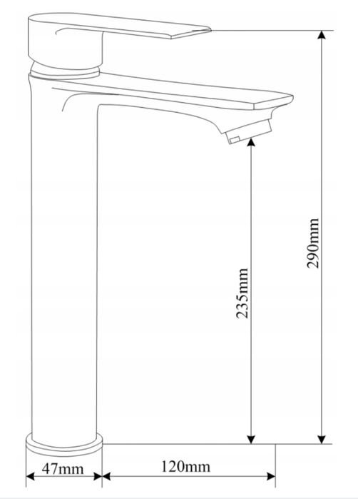Bateria umywalkowa wysoka biała MEXEN ROYO - 2 szt.