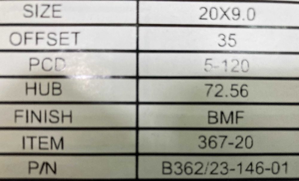Диски Новые Одноширокие R20 5-120 BMW  F - серии и другие модели.