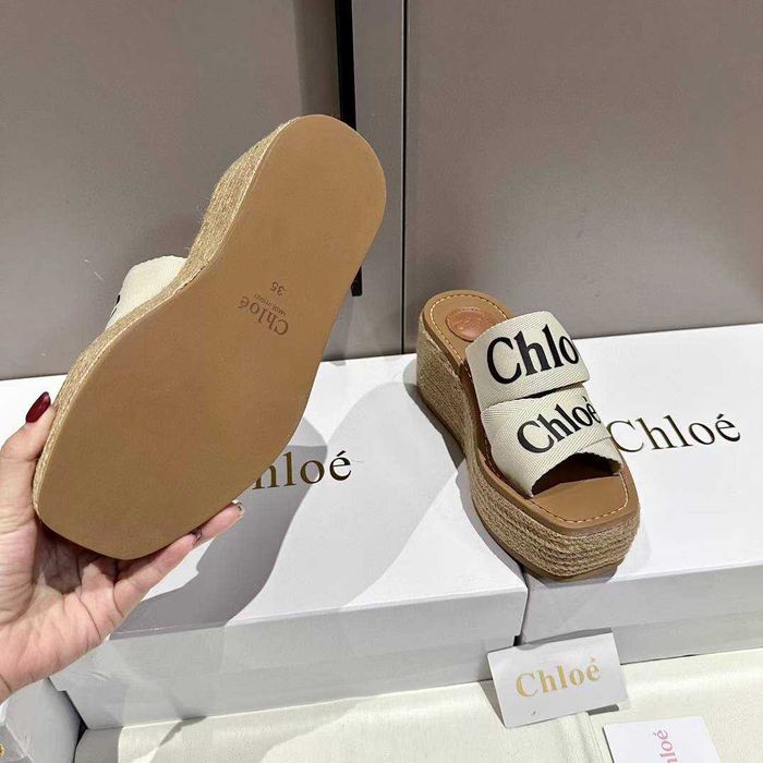 Chloe Buty, sandaly klapki, skora 110216