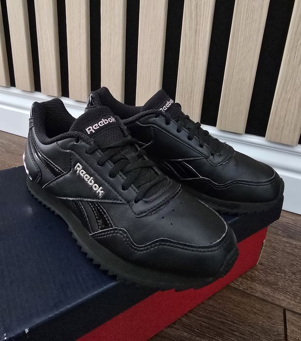 Reebok Royal Glide czarne skórzane adidasy 35,5