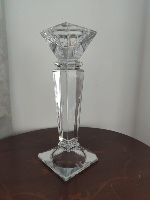 Vintage kryształowe świeczniki Bohemy Huta Irena