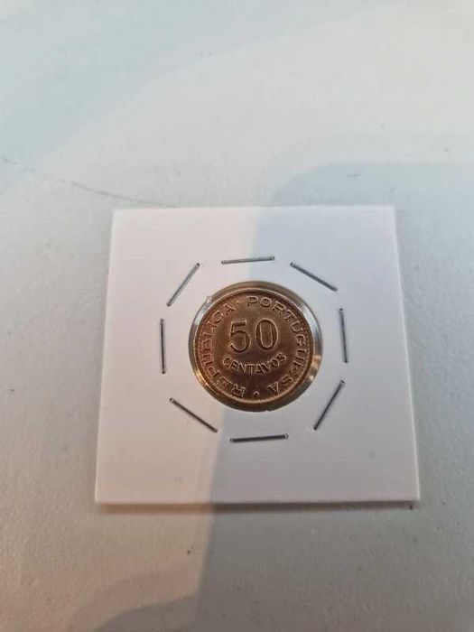 Moeda 50 centavos Angola 1961