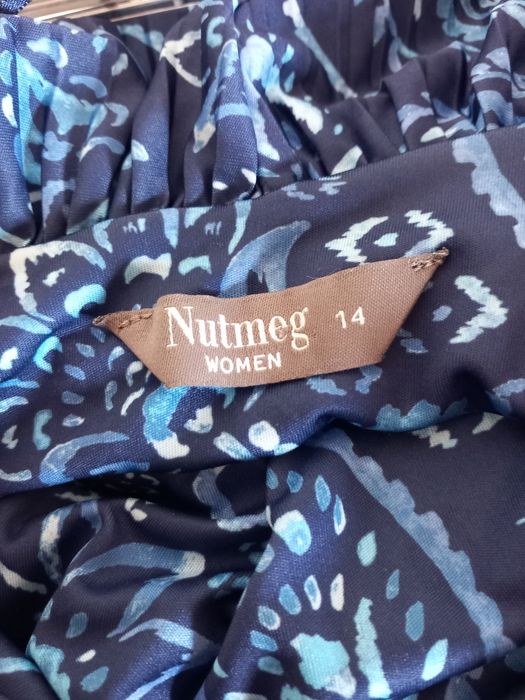 plisowany kombinezon z szerokimi nogawkami Nutmeg 42/XL