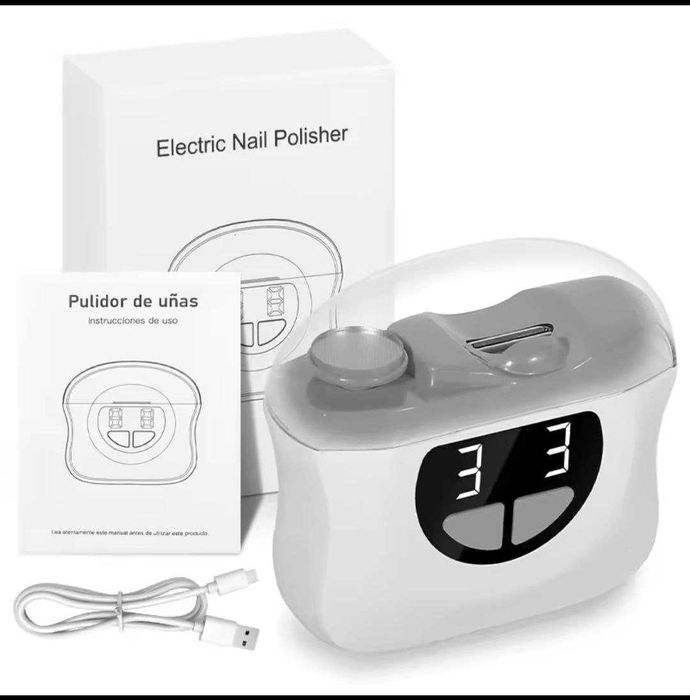 Электрическая пилка для ногтей ногтерезка фрезер для маникюра тример