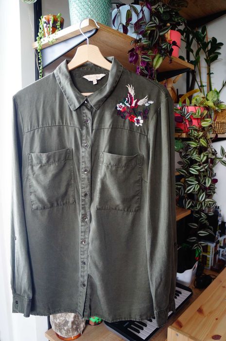 Koszula haftowana lyocell/tencel - boho