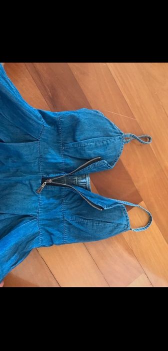 Vestido de ganga de verao