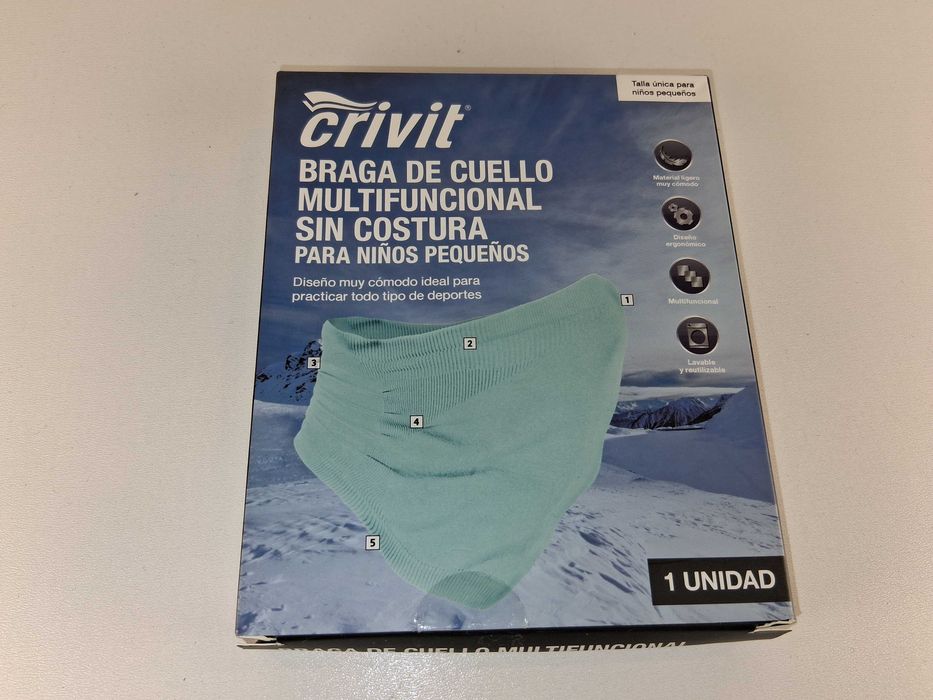 A147 Komin Wielofunkcyjny Dziecięcy Crivit Bezszwowy Niebieski Uniwers