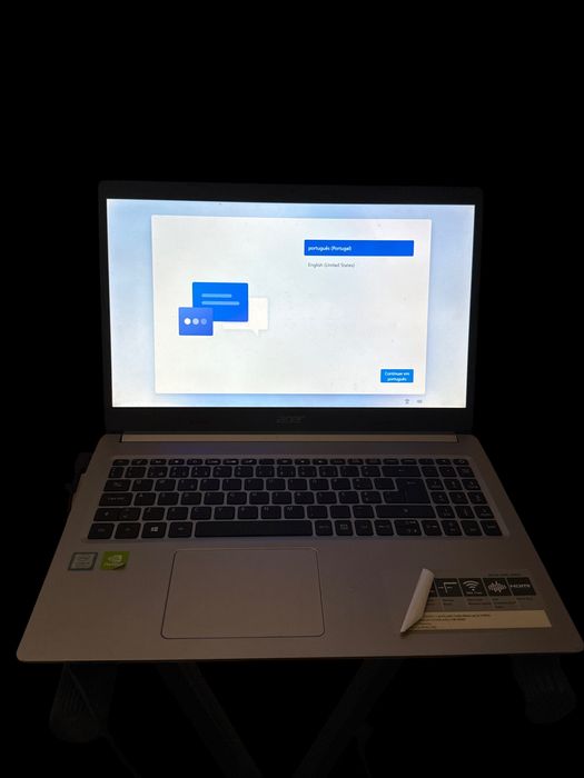 Acer Aspire A515-54 (8GB RAM, 256GB SSD) – Sem bateria