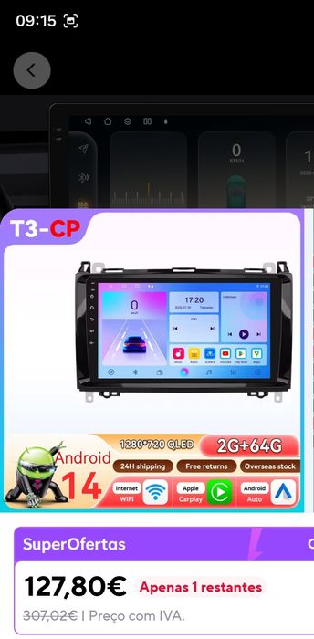 Multimédia Android e carplay
