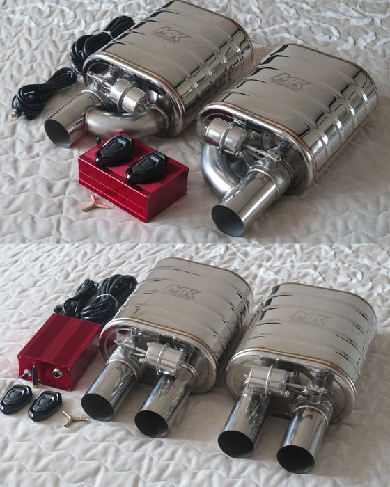 Банка глушник з заслінкою MK Racing прямоточный глушитель с заслонкой