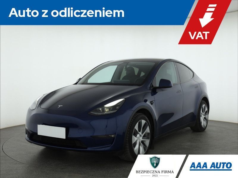 Tesla Y Long Range AWD 75kWh, SoH 93%, Automat, VAT 23%, Skóra, Navi,