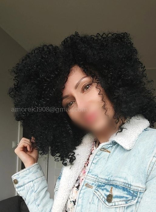 Peruka nowa afroloki czarne jak naturalne na co dzień sklep