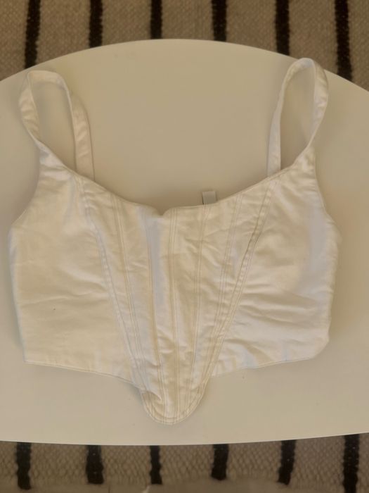 Білий джинсовий топ