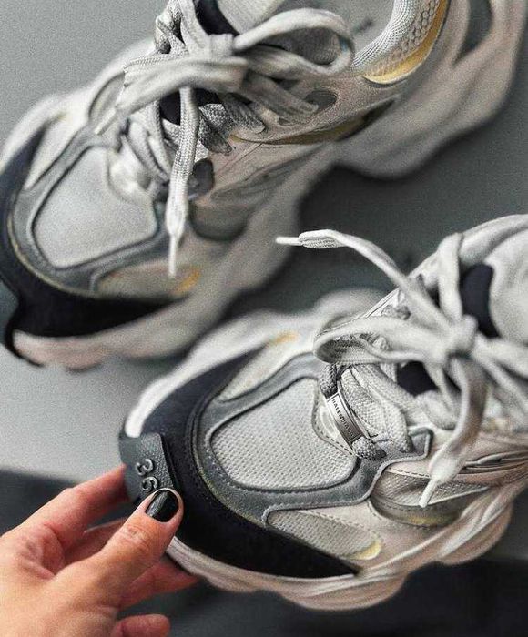 (БЕЗ ПЕРЕДОПЛАТИ)Balenciaga Cargo баленсіага карго білі сірі