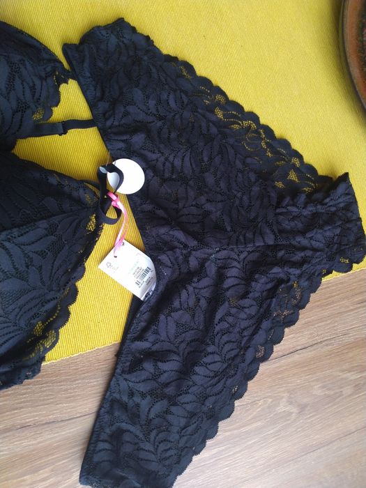 Komplet bielizny nowy  koronka Primark r. XL