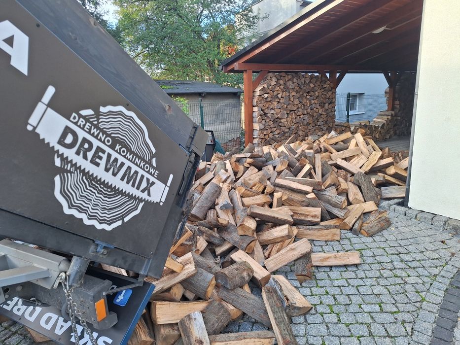 Drewno kominkowe opałowe buk dąb grab brzoza sosna  uczciwe solidne m3