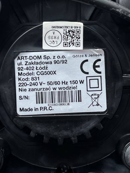 Młynek do kawy Götze & Jensen CG500X