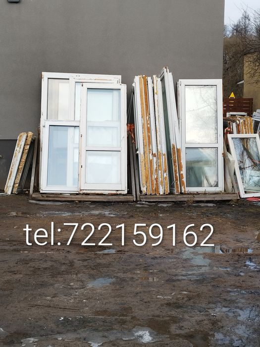 Okno 144x177 1440x1770 duze dwuszybowe plastikowe pcv
