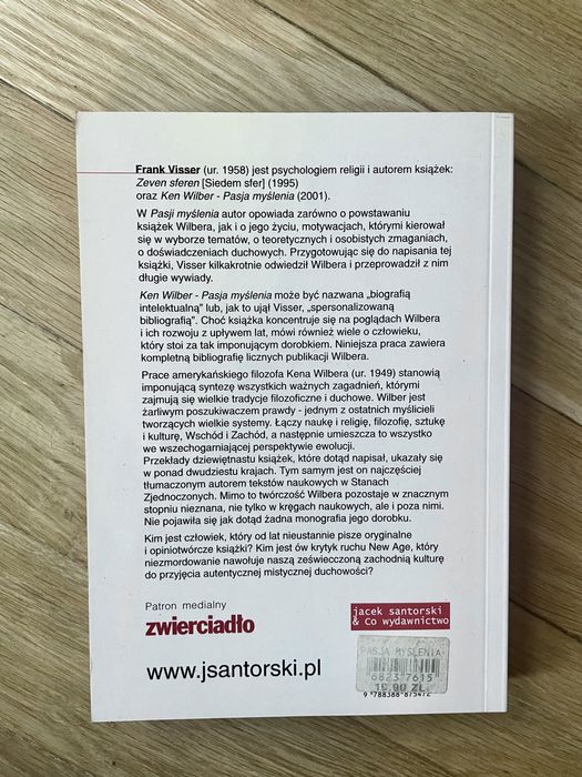 Książka Ken Wilber - Pasja myślenia Super stan idealna na prezent