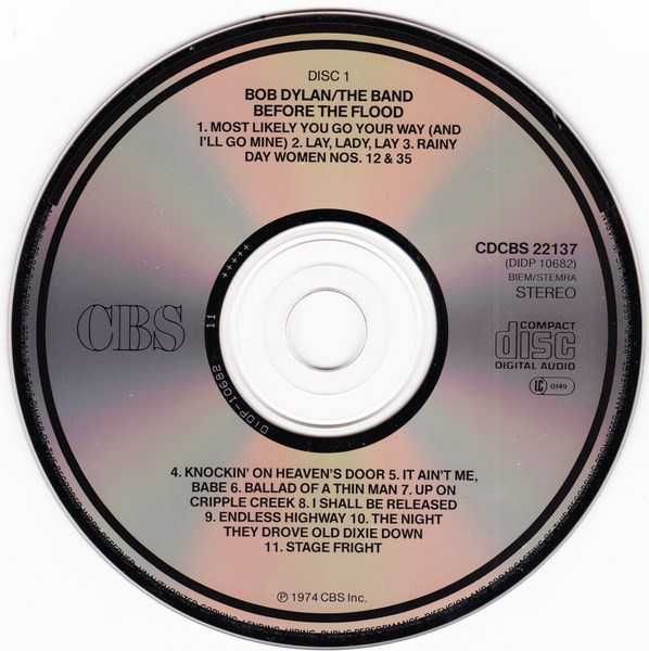 Bob Dylan / The Band – Before The Flood (Live 2CD)