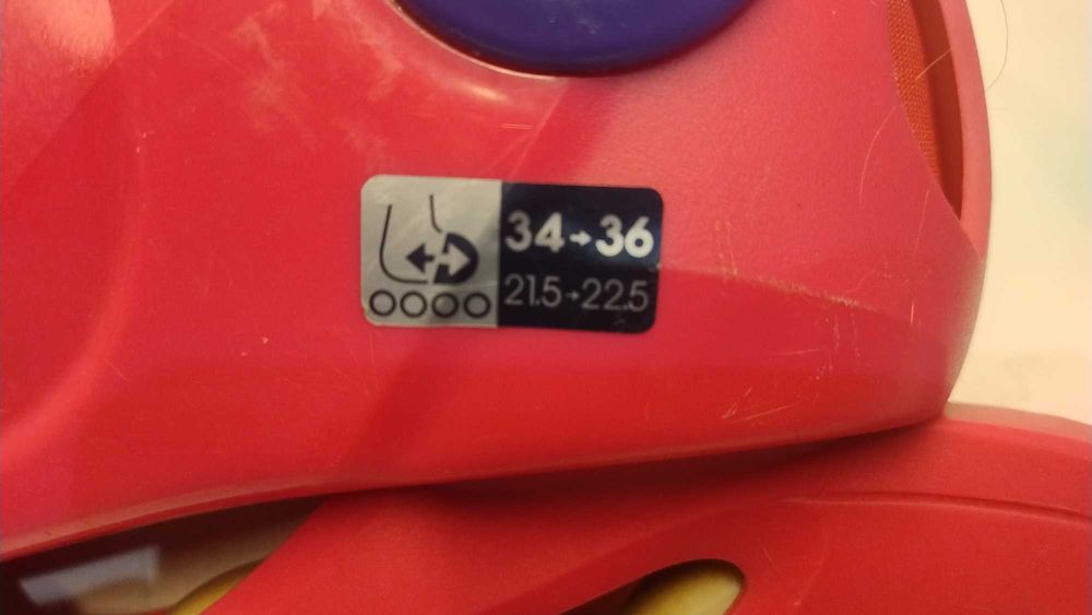 Łyżworolki regulowane różowe dla dziewczynki 34-36, 34, 35, 36