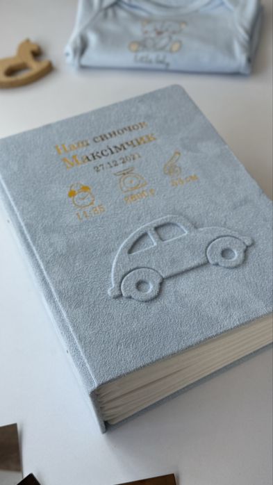 Альбом для фото / замшевий фотоальбом ручної роботи