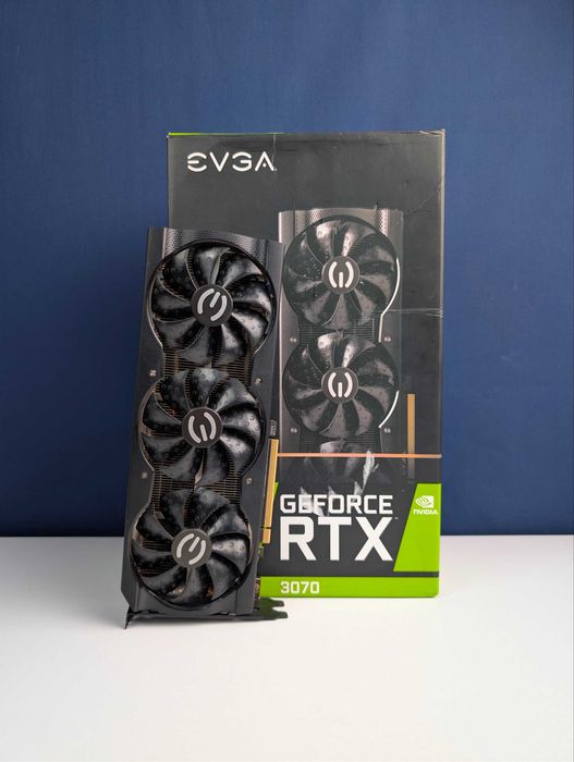 Ігрова Відеокарта EVGA GeForce RTX 3070 XC3 ULTRA GAMING LHR 8GB GDDR6 | МАГАЗИН | Гарантія 90 днів