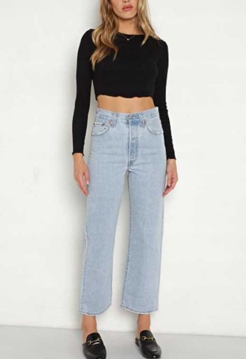 Nowe spodnie damskie jeansy Levi's 'Ribcage Straight Ankle' r. 24