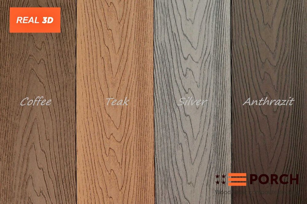 Терасна дошка! Композит Porch Real 3D від прямого постачальника. ДПК